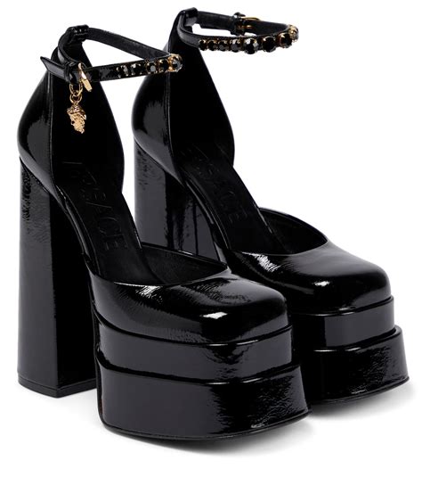 versace medusa slingback pumps|medusa aevitas platform pumps.